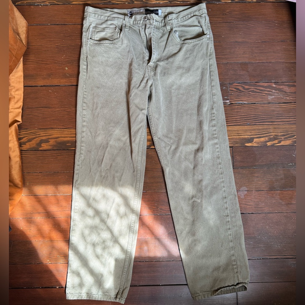 Vtg Levi's SilverTab Olive Pants 34x32